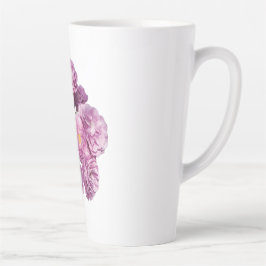 Caneca De Café Latte Sangue com Grace - Elegante Rosa