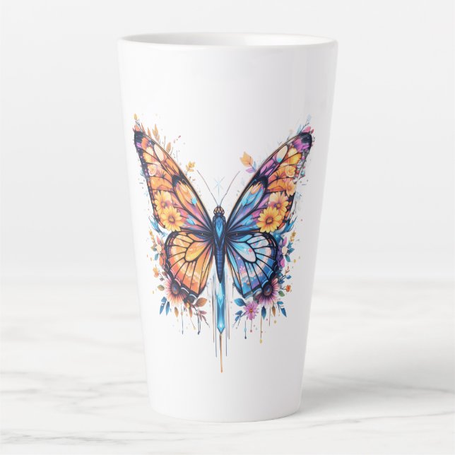 Caneca De Café Latte Sangue Luminoso (Frente)