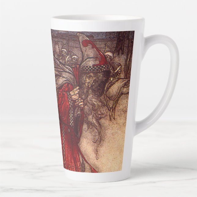 Caneca De Café Latte Santa Claus Arthur Rackham (Direita)