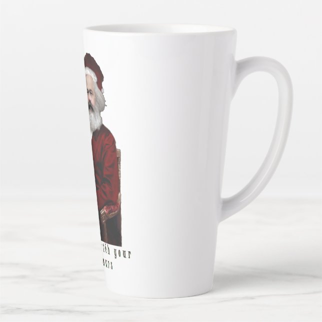 Caneca De Café Latte SantaKarl MarXmas (Direita)