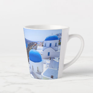 Caneca De Café Latte Santorini