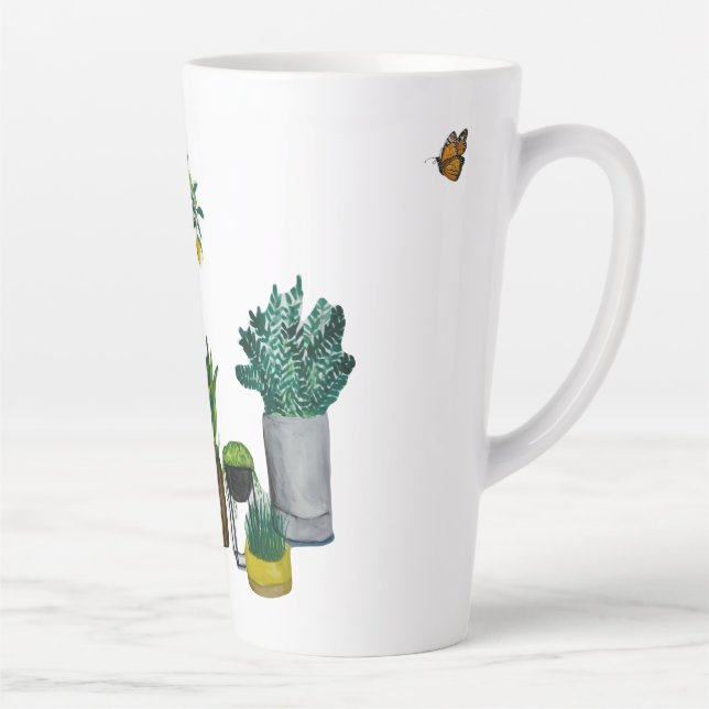 Caneca De Café Latte Santuário de Jardim (Direita)