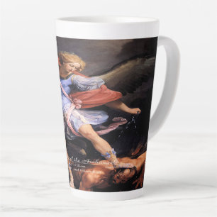 Caneca De Café Latte São Miguel Arcanjo Quis ut Deus