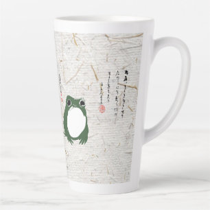 Caneca De Café Latte Sapo Rã Japonês Triste Século XIX