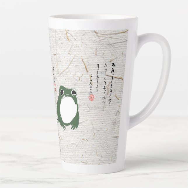 Caneca De Café Latte Sapo Rã Japonês Triste Século XIX (Direita)