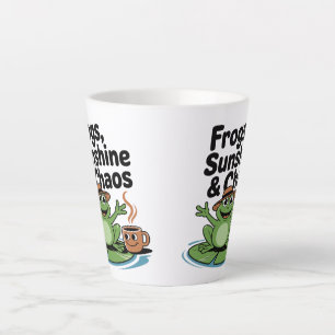Caneca De Café Latte Sapos Vibes e Café