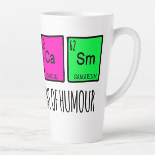 Caneca De Café Latte Sarcasm Principais Elementos Da Ciência Humor Latt