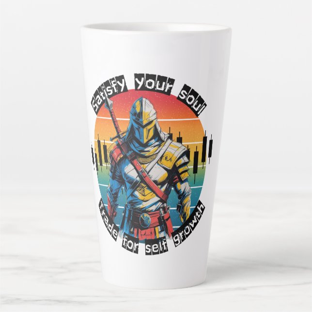 Caneca De Café Latte Satisfy | Trade motivation | Fantasy Design (Frente)