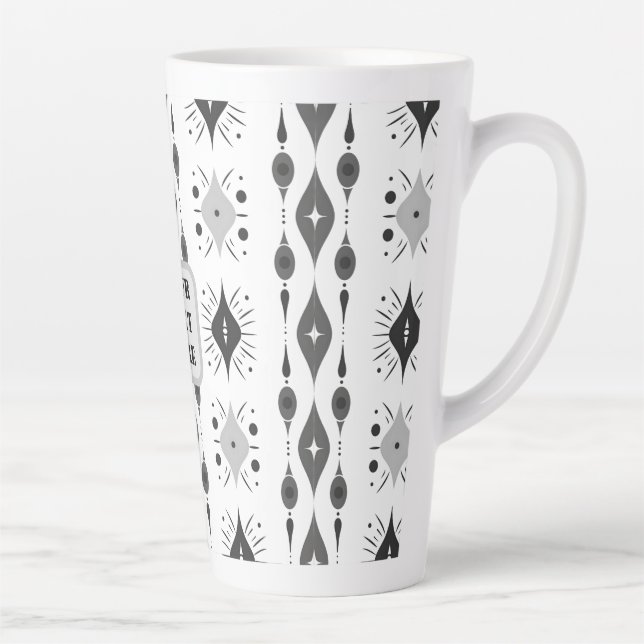 Caneca De Café Latte Scandi Motif | (Direita)