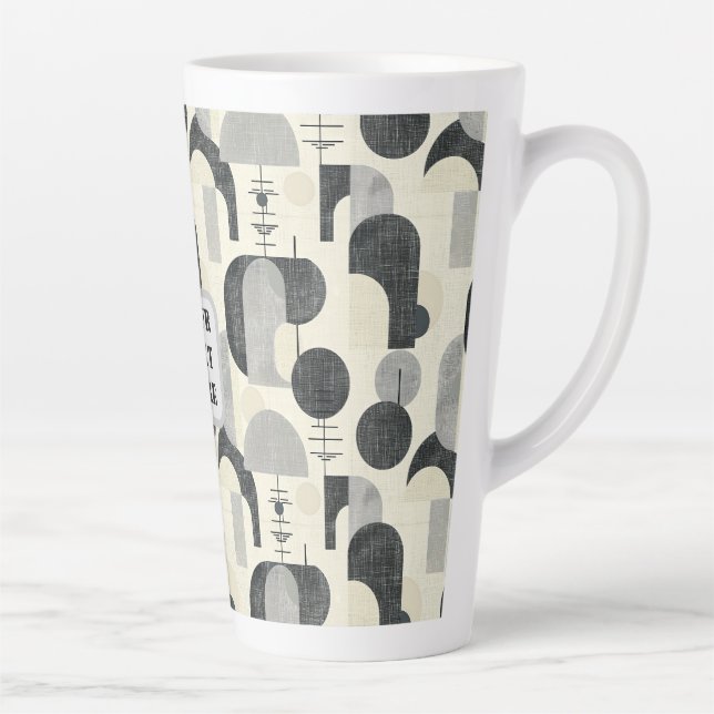 Caneca De Café Latte Scandi Motif n.o 2 | (Direita)