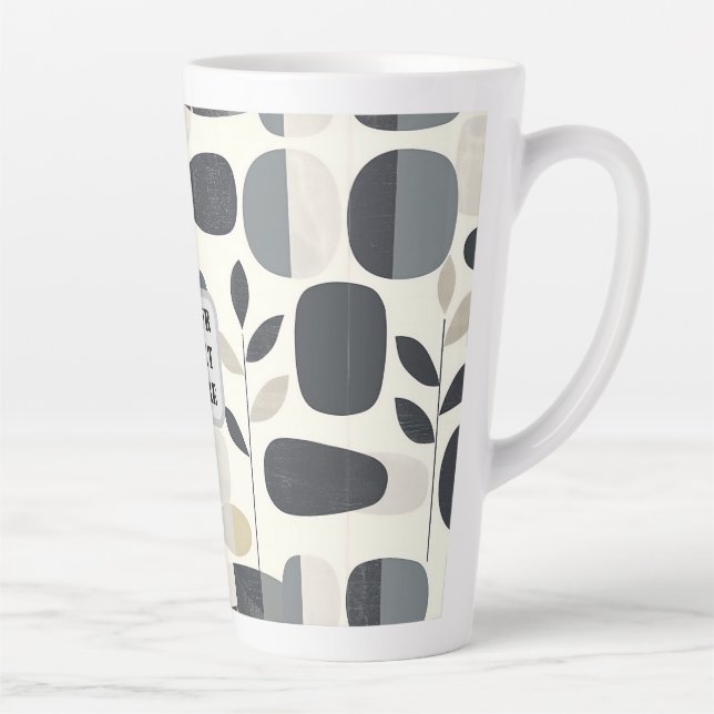 Caneca De Café Latte Scandi Motif n.o 3 | (Direita)