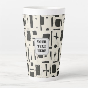 Caneca De Café Latte Scandi Motif n.o 4  