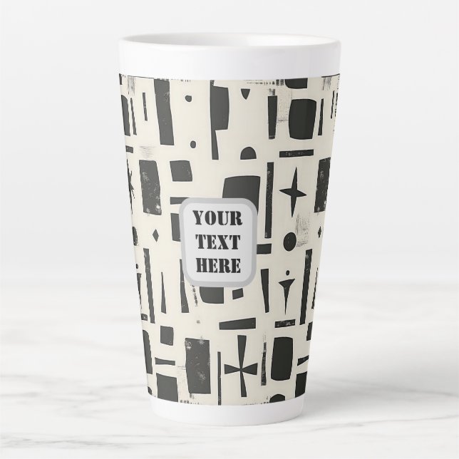 Caneca De Café Latte Scandi Motif n.o 4 | (Frente)