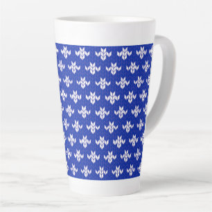 Caneca De Café Latte SCANDIA BLUE KNIT Tall Latch