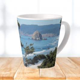Caneca De Café Latte Scenic Oregon Seascape