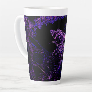 Caneca De Café Latte Schmetterling  Lila