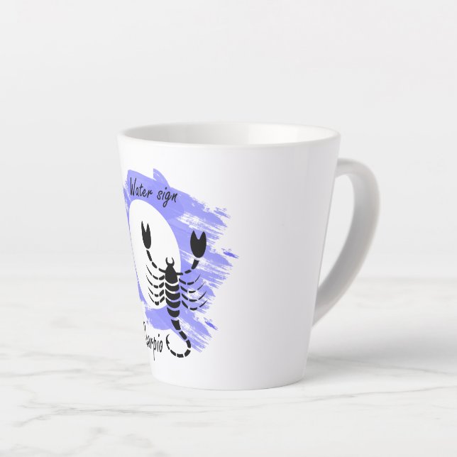 Caneca De Café Latte Scorpio (Ângulo direito)