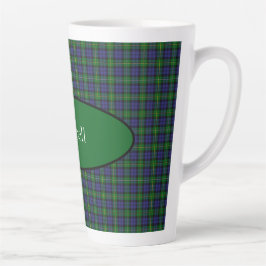 Caneca De Café Latte Scottish Campbell Family Tartan Personalizado