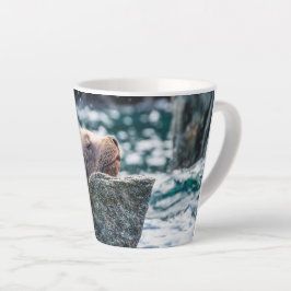 Caneca De Café Latte Sea Lion In Resurrection Bay, Alaska