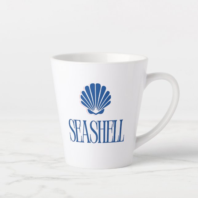 Caneca De Café Latte Seashell (Direita)