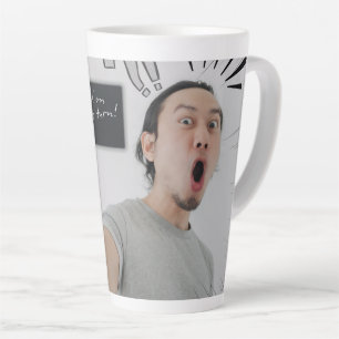 Caneca De Café Latte Segure! É Minha Vez! – Design de Expressão em Quad
