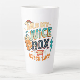 Caneca De Café Latte segure minha caixa de suco e veja isso