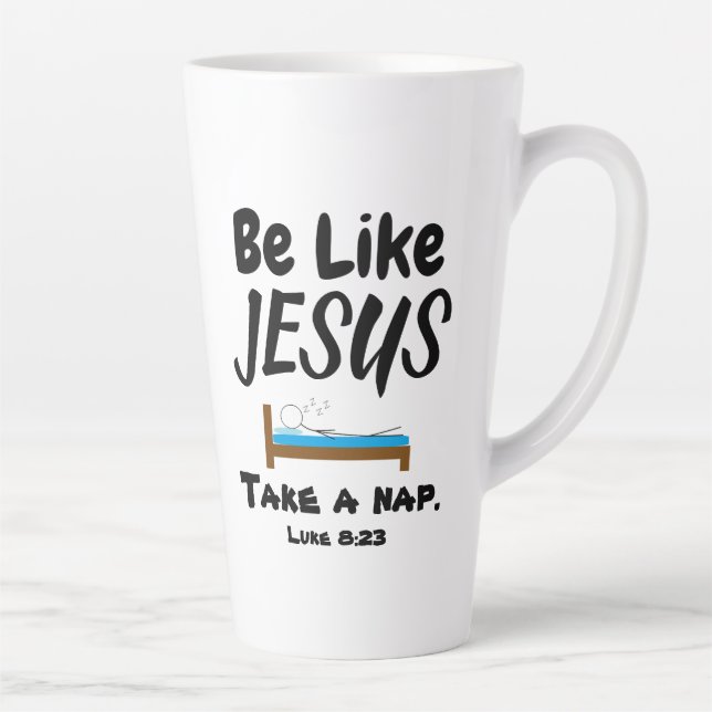 Caneca De Café Latte Seja como Jesus (Direita)