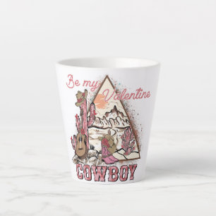 Caneca De Café Latte Seja Meu Namorados Cowboy