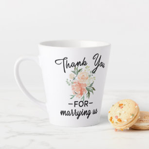 Caneca De Café Latte Seja Nosso Oficiante Floral Bebida Diária