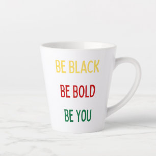 Caneca De Café Latte Seja Preto, Negrito, Seu Touro