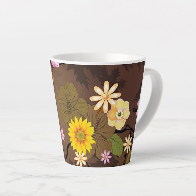 Caneca De Café Latte Selva Imaginária 3 (Ângulo direito)