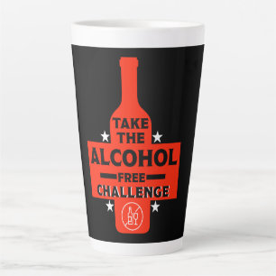 Caneca De Café Latte Sem Álcool E Sóbrio