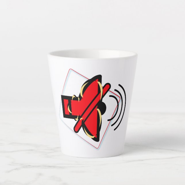 Caneca De Café Latte Sem som (Frente)