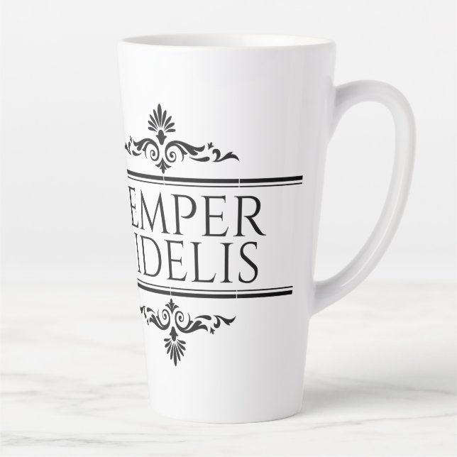 Caneca De Café Latte Semper Fidelis (Direita)