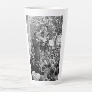Caneca De Café Latte Senador Robert Kennedy em Campanha para Presidente