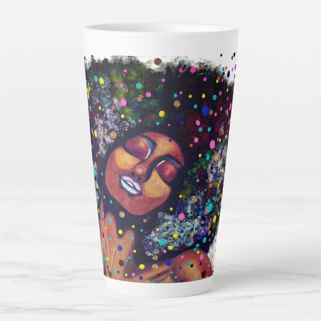 Caneca De Café Latte Sente-se bem - (Frente)