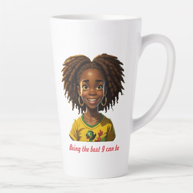 Caneca De Café Latte Ser O Meu Melhor (Direita)