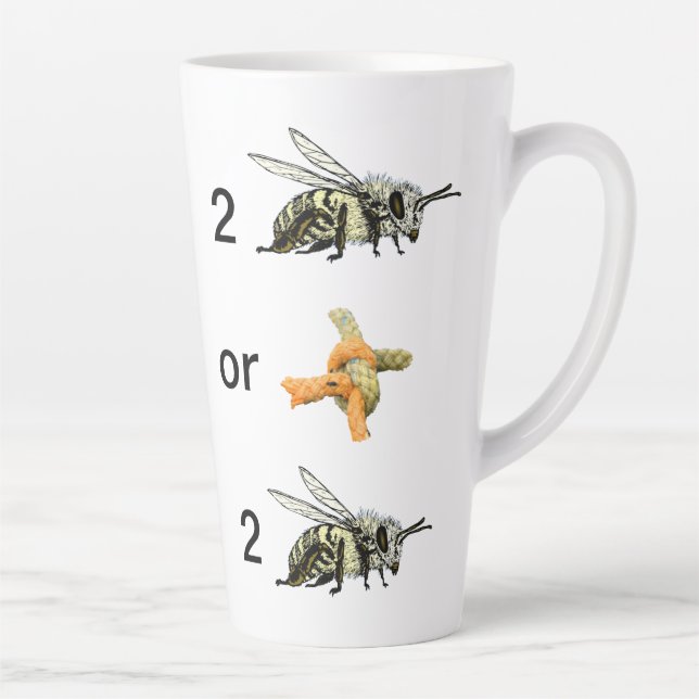 Caneca De Café Latte Ser ou não ser (Direita)