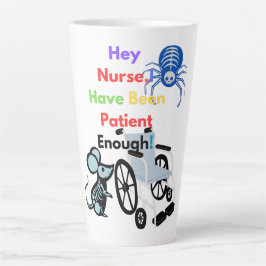 Caneca De Café Latte Ser paciente não deve matar-lo