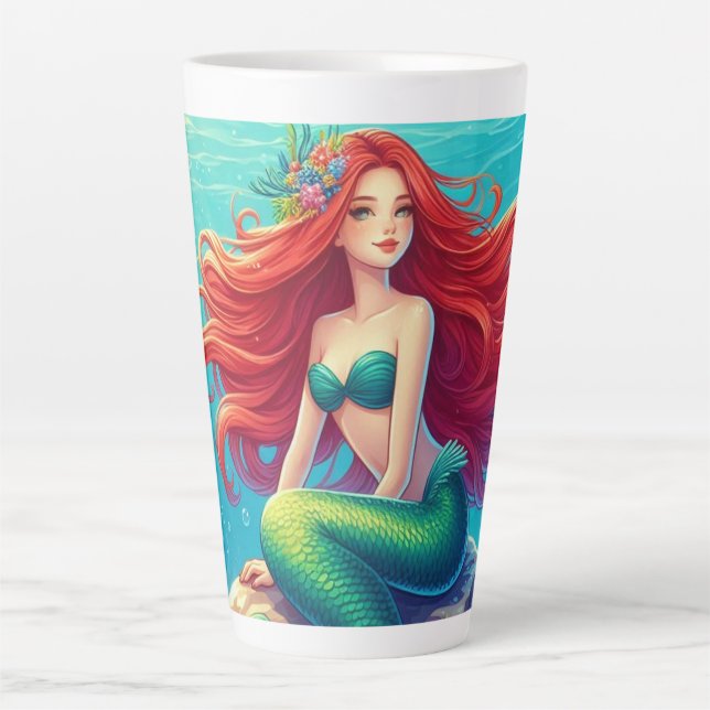 Caneca De Café Latte Sereia (Frente)