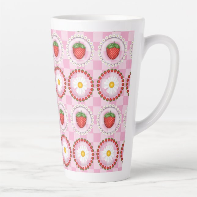 Caneca De Café Latte Serenata de Morango  (Direita)
