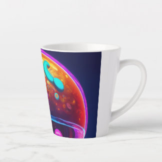 Caneca De Café Latte Serene Jellyfish Tranquile Mug