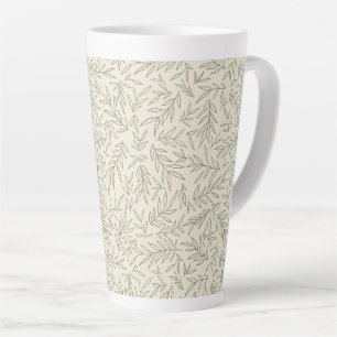 Caneca De Café Latte Serene Sage Green Suspiro Gentil de Whisper Mini