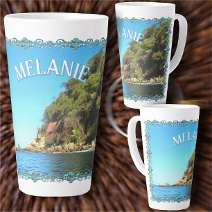 Caneca De Café Latte Serene Yelapa 0758