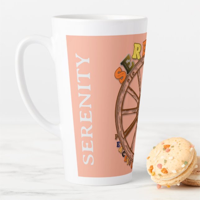CANECA DE CAFÉ LATTE SERENIDADE - ACEITAÇÃO TRANQUILA (In Situ)