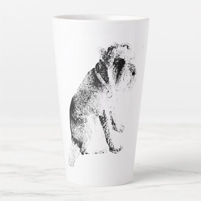 Caneca De Café Latte Serenidade com Postura (Frente)