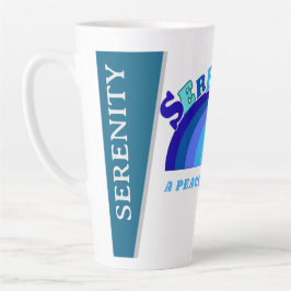 Caneca De Café Latte Serenidade: uma paz interior