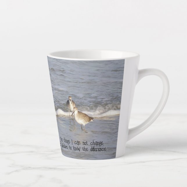 Caneca De Café Latte Serenity Prayer (Direita)