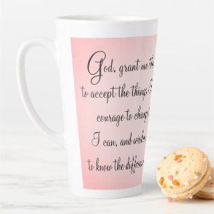 Caneca De Café Latte Serenity Prayer Latte Mug