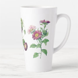 Caneca De Café Latte Setembro Nascimento Mês Vintage Flores Latte Mug